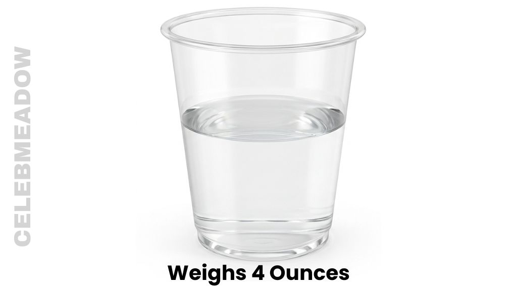 Half-Cup of Water in a Lightweight Plastic Cup Weigh 4 Ounces