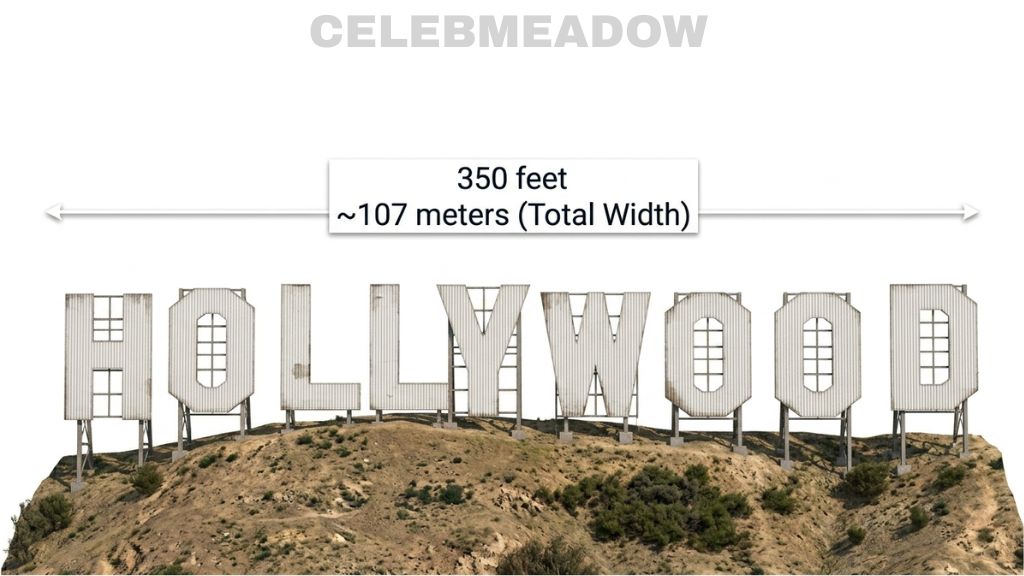 Hollywood Sign That Is 300 Feet Big