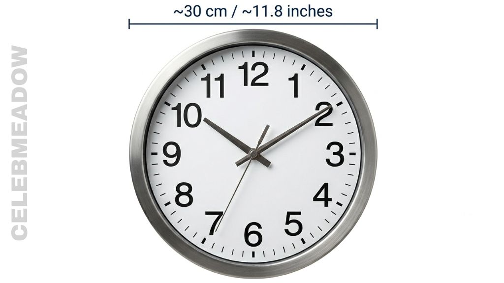 How Big is 30 cm Standard Wall Clock
