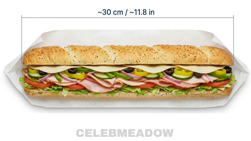 How Big is 30 cm Subway Footlong Sandwich