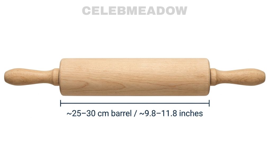 How Long is 30 cm Standard Rolling Pin Barrel