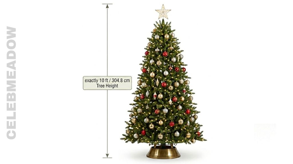 Large 10-Foot Christmas Tree That Is 10 Feet Tall