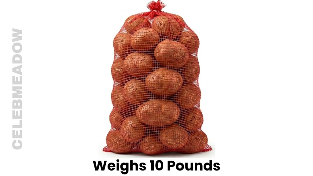 Large Bag of Russet Potatoes Weighs 10 Pounds