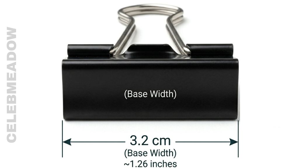 Large Binder Clip That Is 3 cm Long