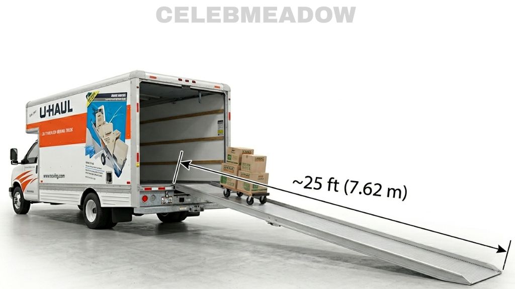 Large Moving Truck Ramp That Is 25 Feet Long