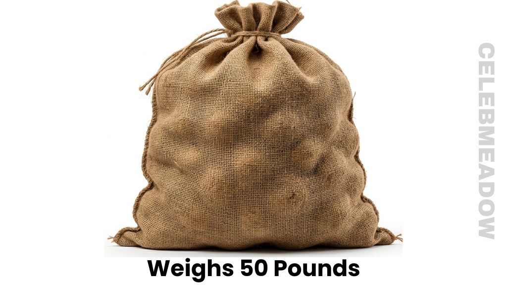Large Sack of Potatoes Weighs 50 Pounds