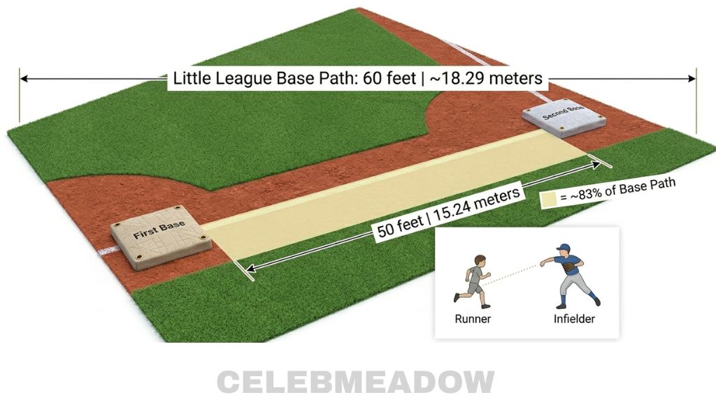 Little League Baseball Base Distance That Is 50 Feet Long