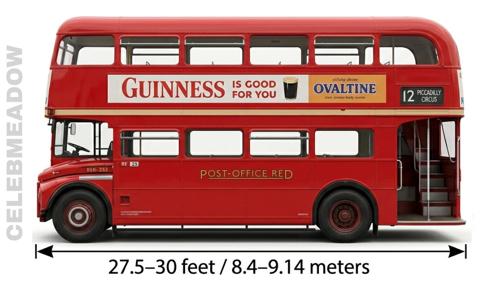 London Double-Decker Bus That Is 30 Feet Tall
