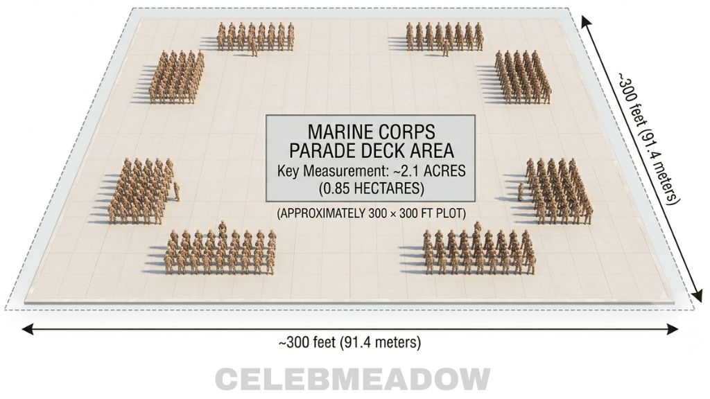 Marine Corps Parade Deck That Is About 2 Acres in Size
