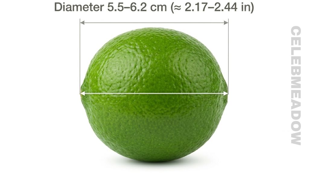 Medium Lime That Is 6 cm Big