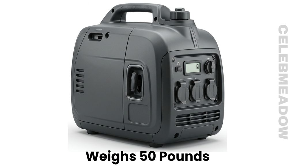 Mid-Sized Portable Inverter Generator Weigh 50 Pounds