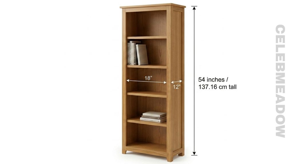 Narrow Bookcase for Small Spaces That Is 54 Inches Long
