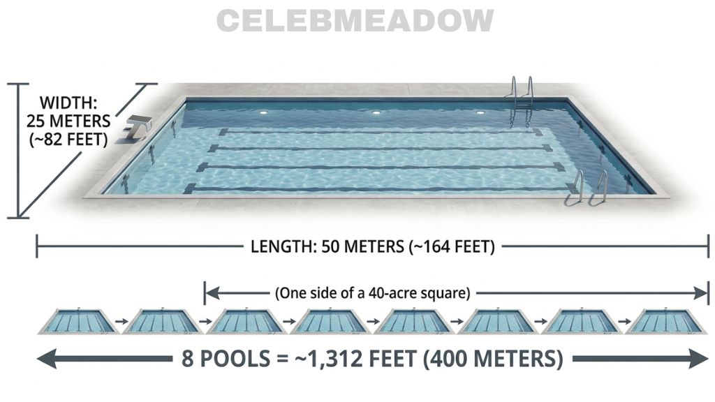 Olympic-Sized Swimming Pools That Is About 40 Acres Visually