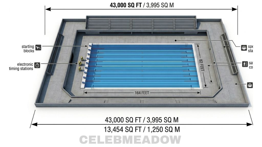 Olympic Swimming Pool Facility That Is About 1 Acre Visually