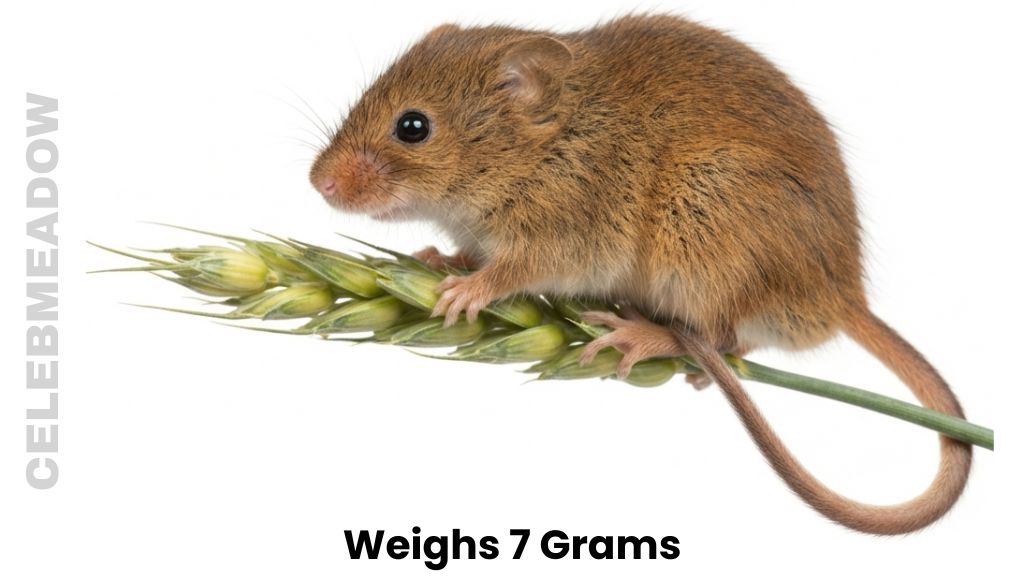 One Fully Grown Eurasian Harvest Mouse Weigh 7 Grams