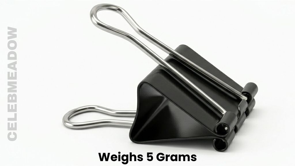 One Medium Binder Clip Weigh 5 Grams
