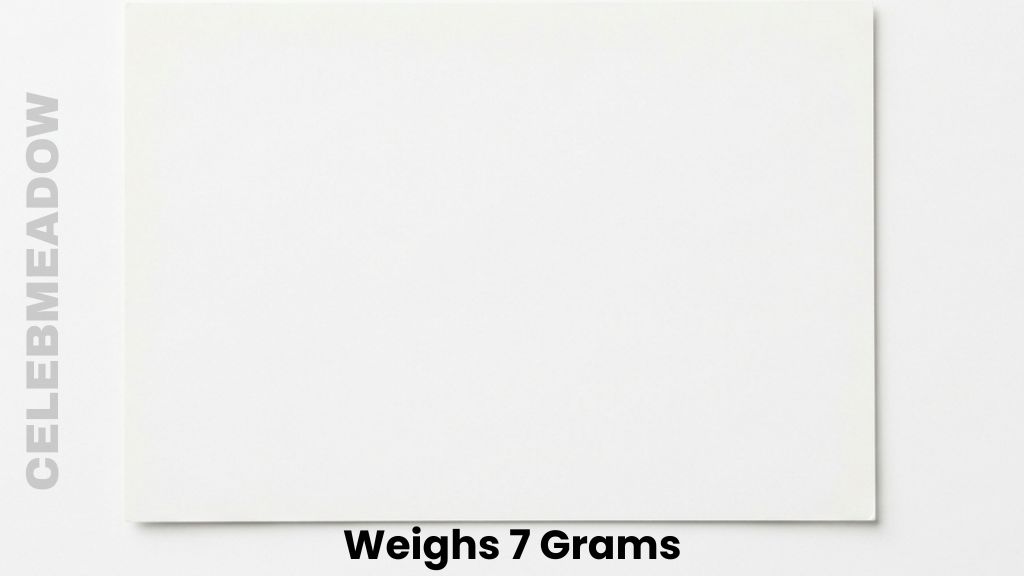 One Postal Postcard Weigh 7 Grams