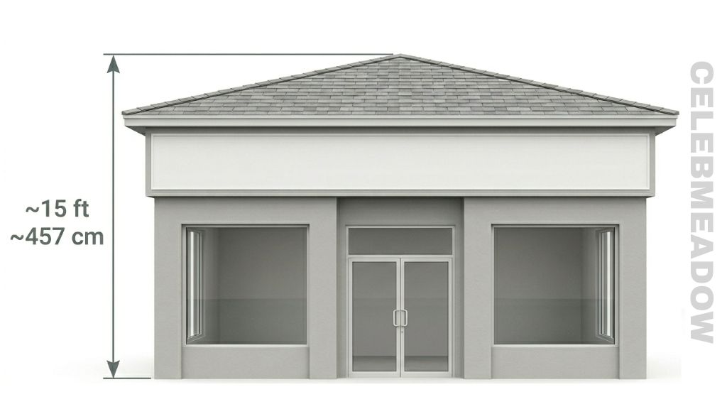 One-Story Commercial Building That Is 15 Feet Long