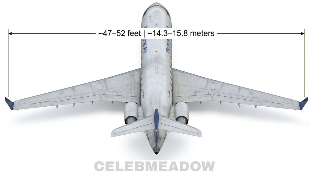 Regional Jet Wingspan That Is 50 Feet Big