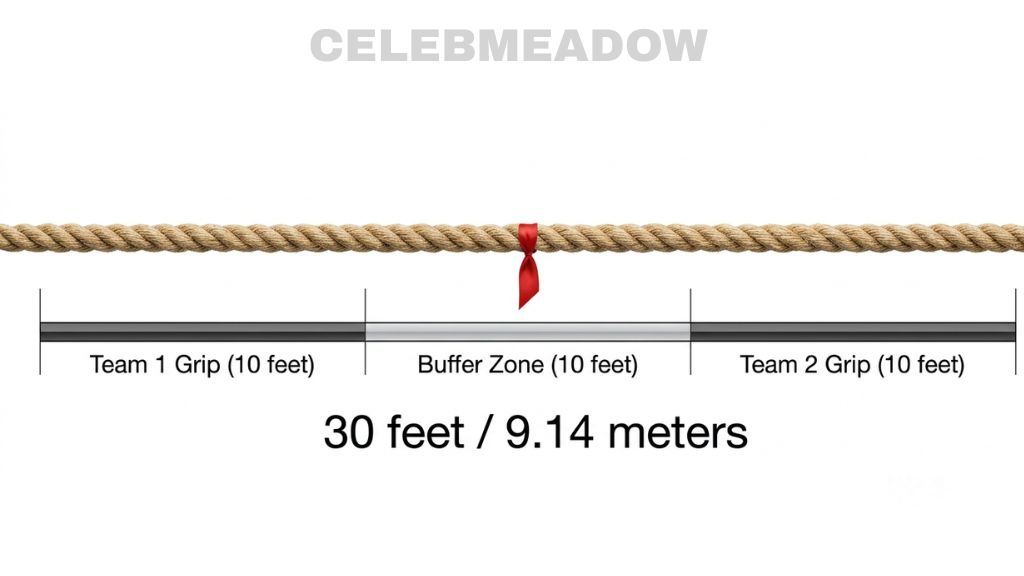 Regulation Tug-of-War Rope That Is 30 Feet Long