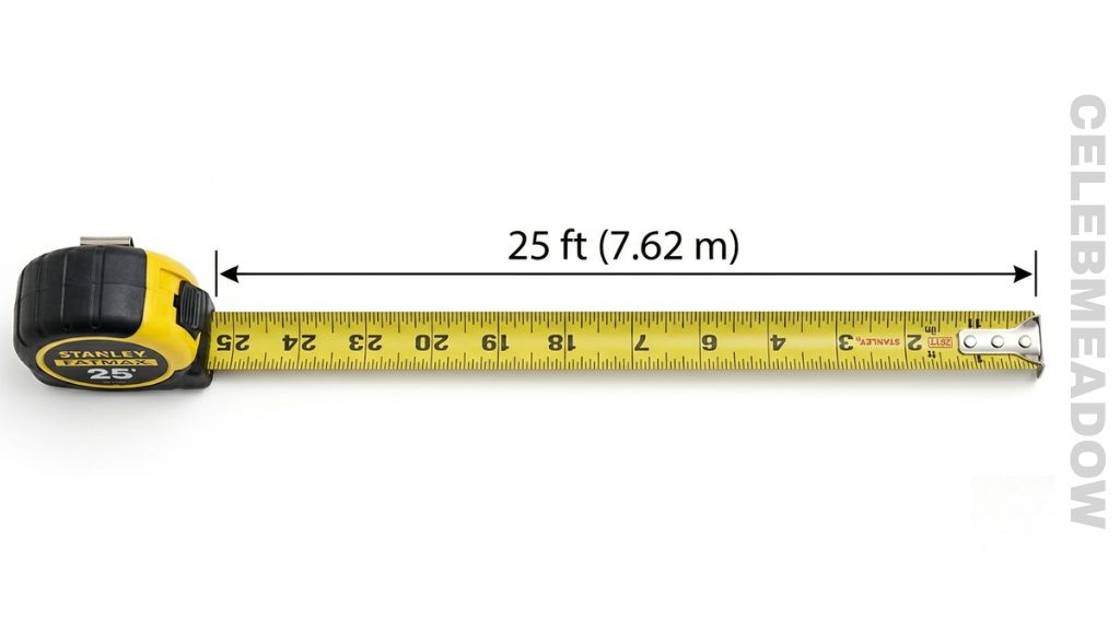 Retractable Tape Measure That Is 25 Feet Long