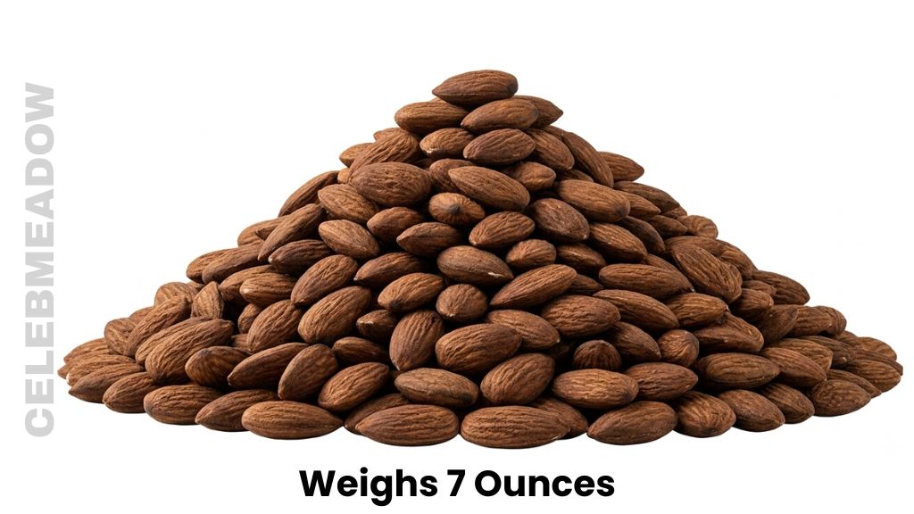 Seven Almond Servings Weighs 7 Ounces