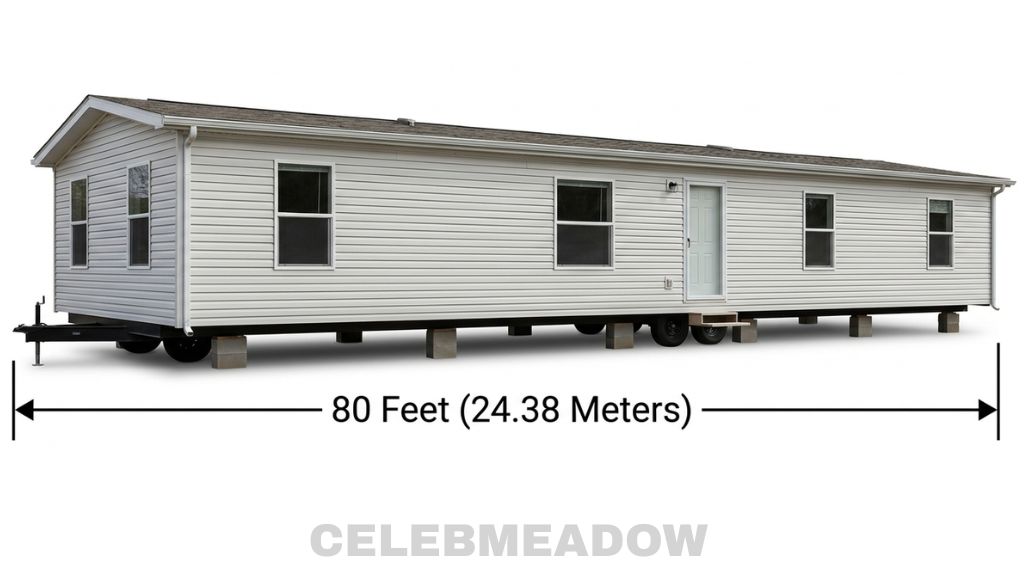 Single-Wide Mobile Home That Is 80 Feet Long