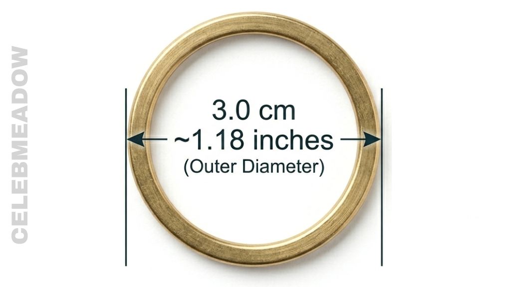 Small Key Ring That Is 3 cm Big