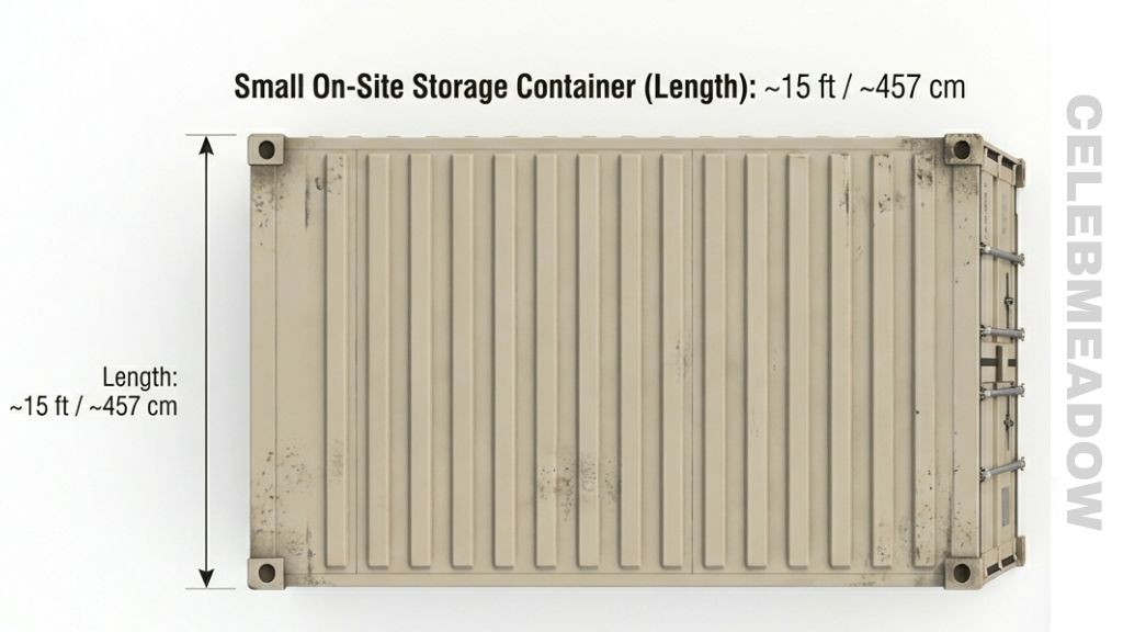 Small On-Site Storage Container That Is 15 Feet Long