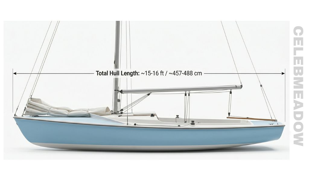 Small Sailboat — Wayfarer Dinghy That Is 15 Feet Long