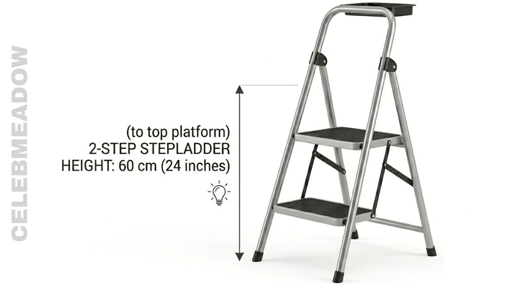 Standard 2-Step Stepladder Height 60 cm Big