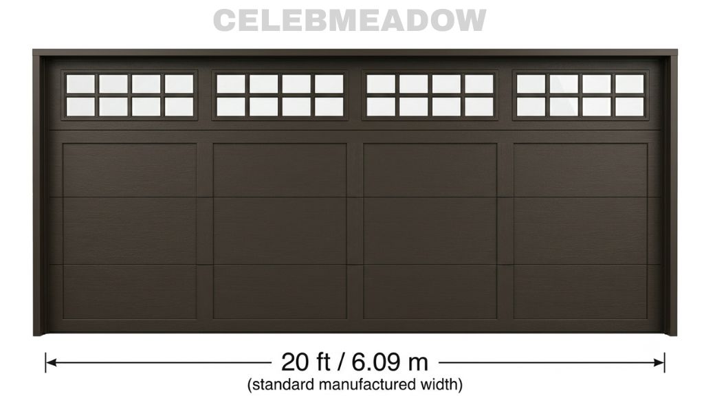 Standard 3-Car Garage Door That Is 20 Feet Tall