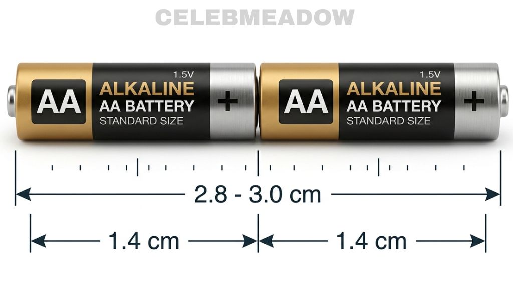 Standard AA Battery That Is 3 cm Big