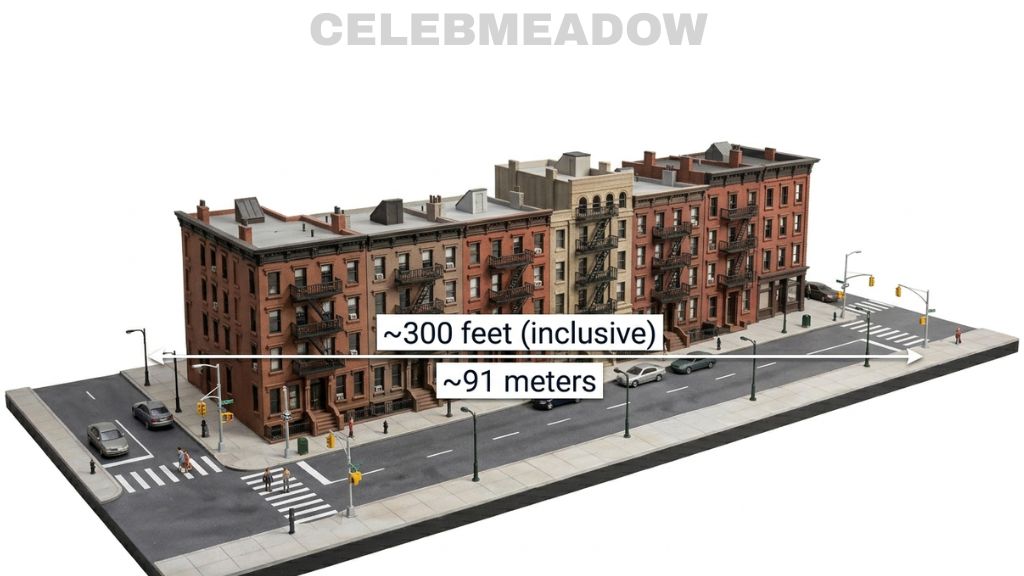 Standard City Block That Is 300 Feet Long