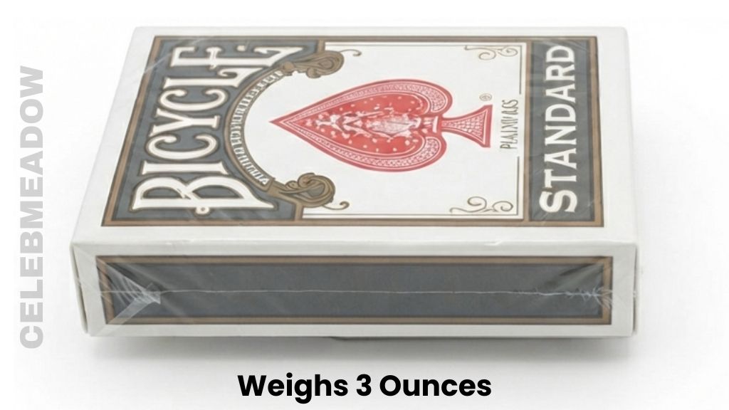 Standard Deck of Playing Cards Weighs 3 Ounces