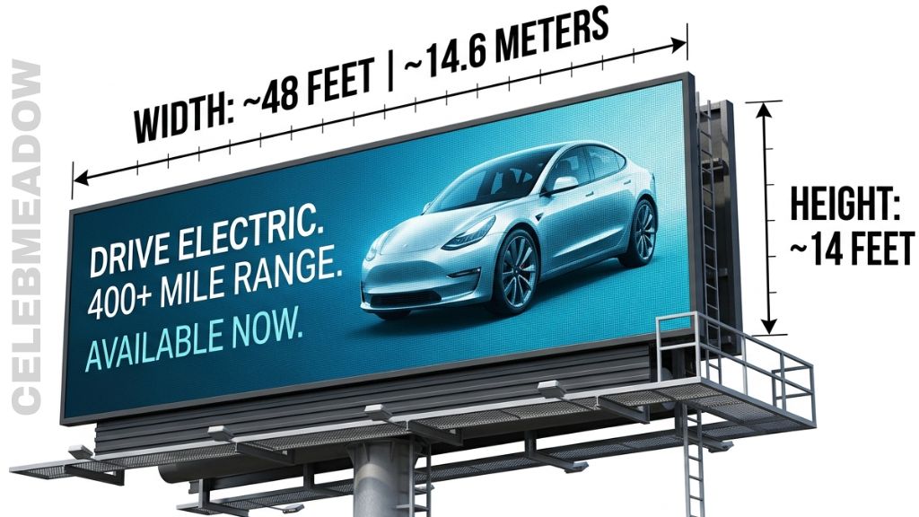 Standard Digital Billboard That Is 50 Feet Long