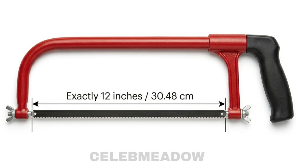 Standard Hacksaw Frame That Is 1 Foot Long