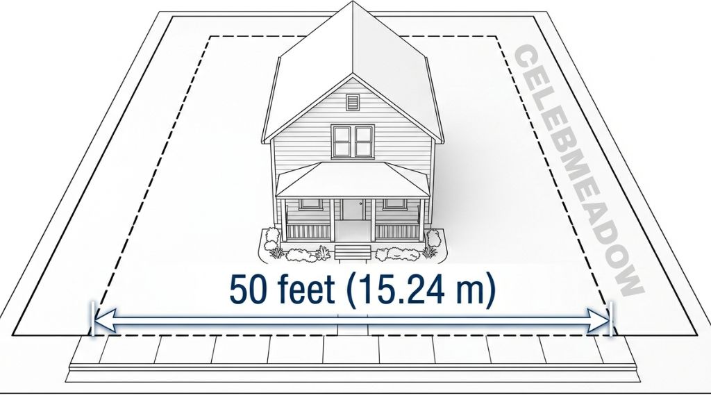 Standard Home Lot That Is 50 Feet Big