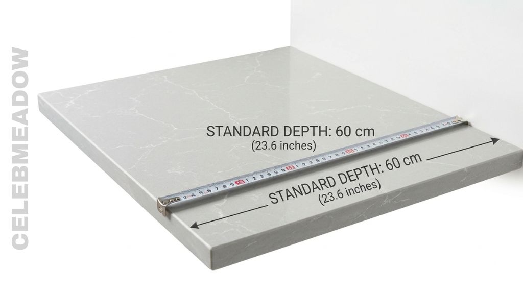 Standard Kitchen Countertop Depth 60 cm Big