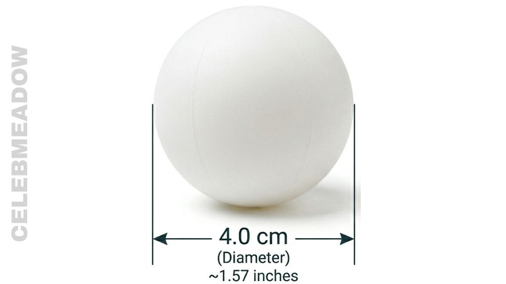 Standard Ping Pong Ball That Is 3 cm Big