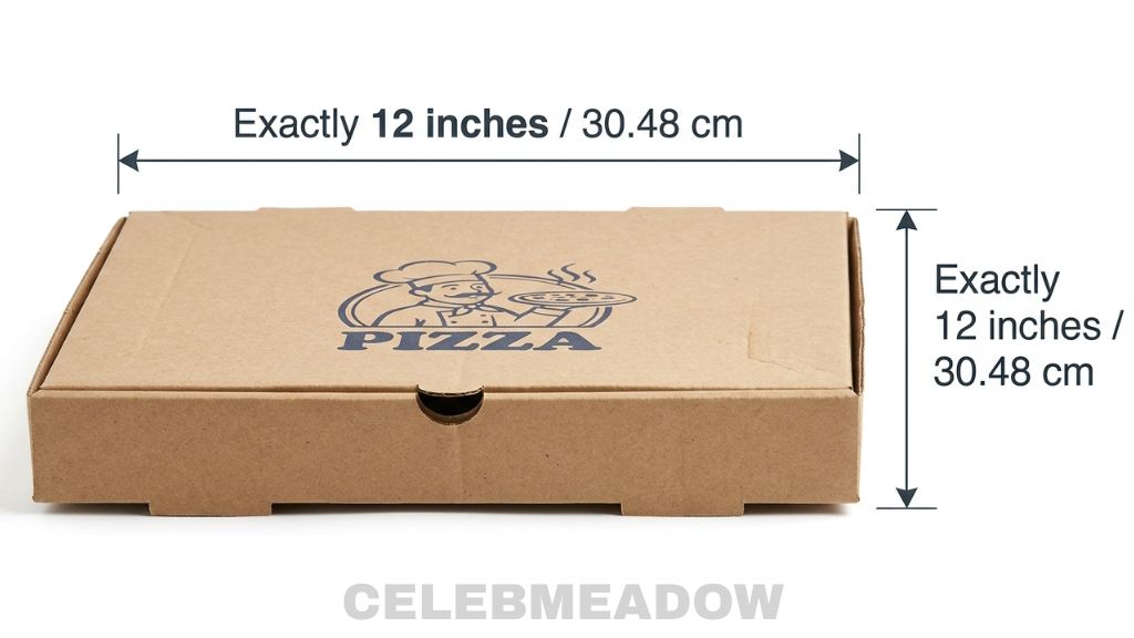 Standard Pizza Box That Is 1 Foot Big