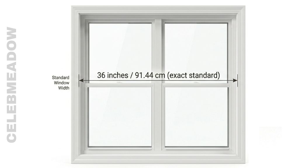 Standard Residential Window That is 3 Feet Long