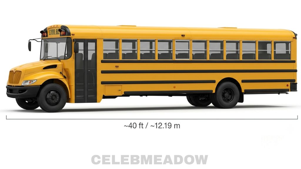 Standard School Bus That Is 40 Feet Long