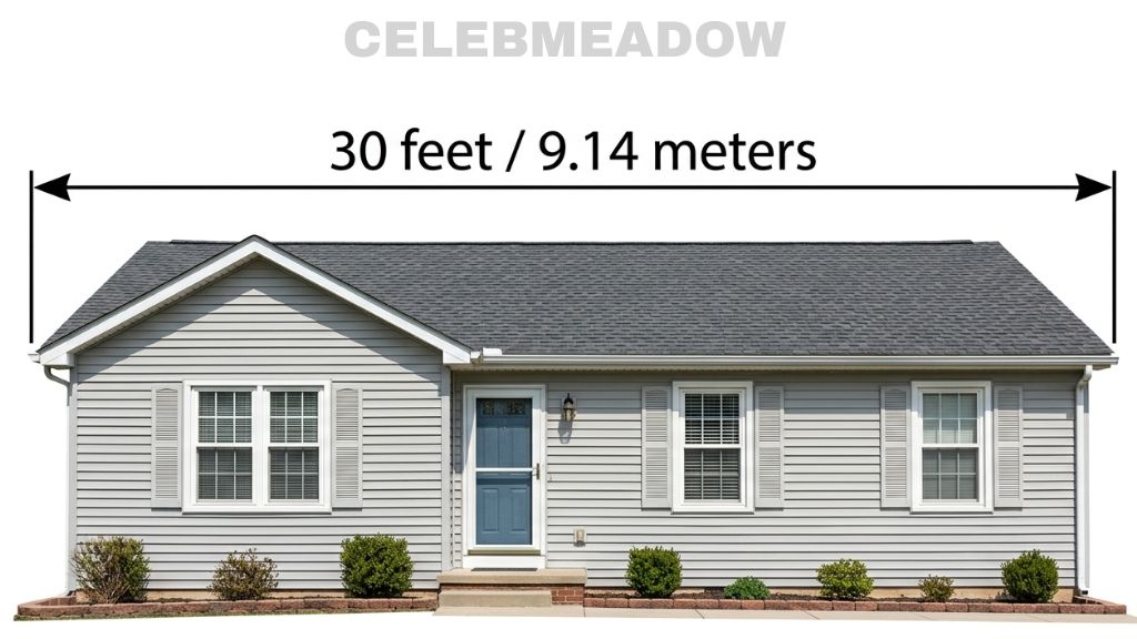 Standard Single-Story Home That Is 30 Feet Tall