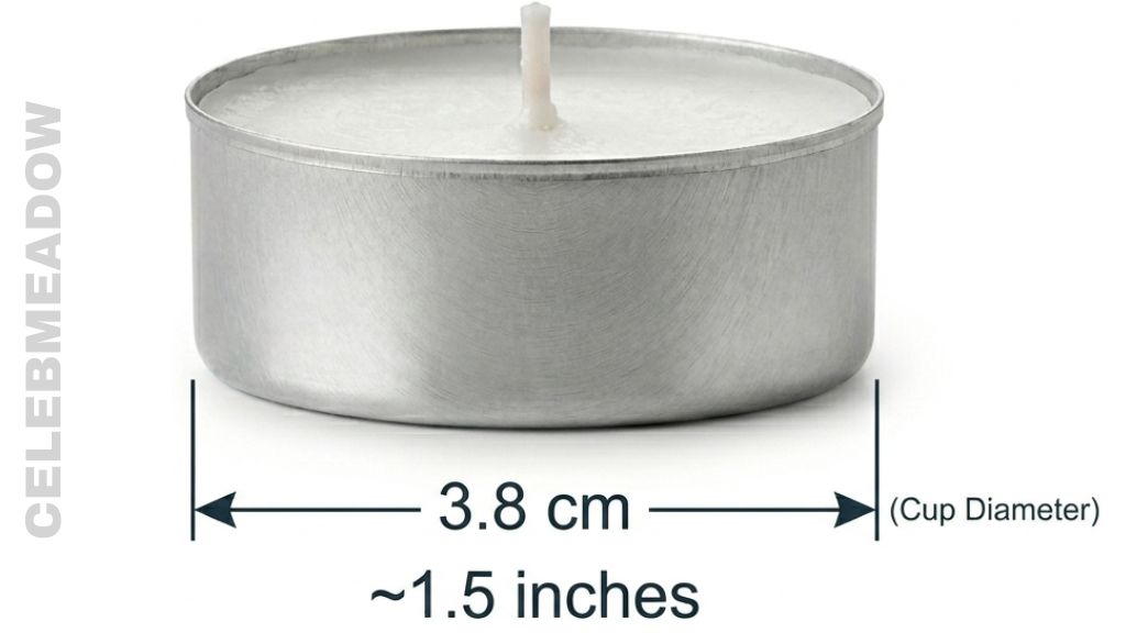 Standard Tealight Candle That Is 3 cm Big