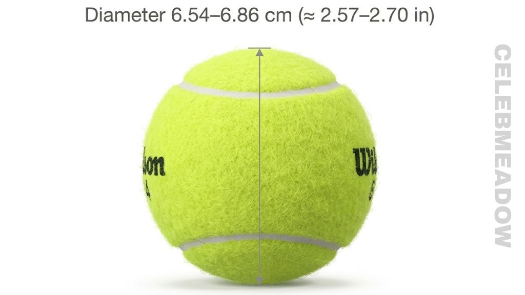 Standard Tennis Ball That Is 6 cm Big