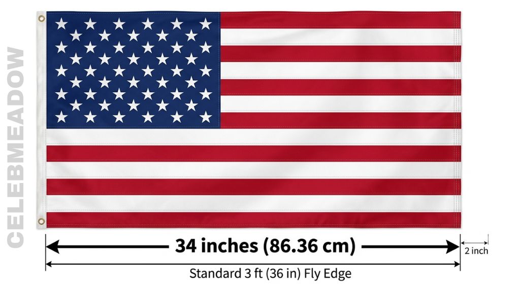 Standard US House Flag That Is 34 Inches Big