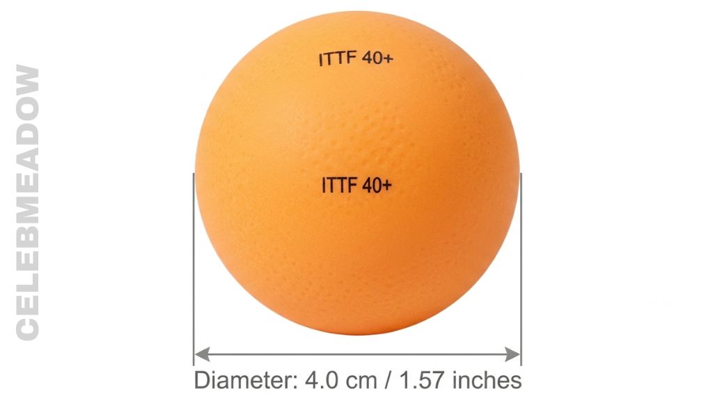 Table Tennis Ball That Is 4 cm Big