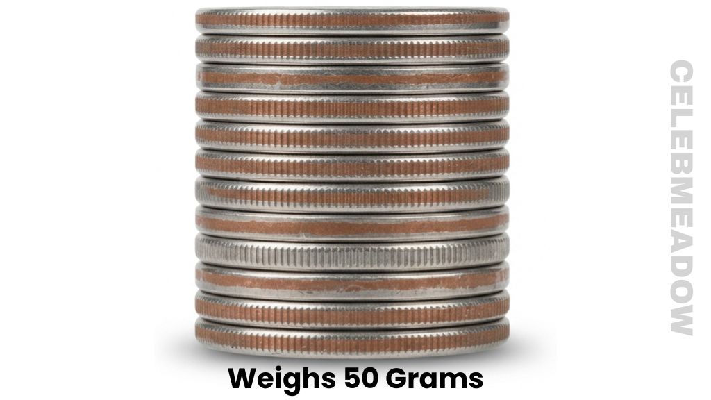 Ten US Nickels Weighs 50 Grams