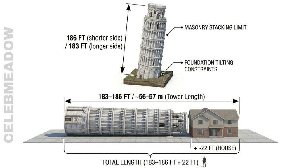 The Leaning Tower of Pisa That Is About 1 Acre Visually
